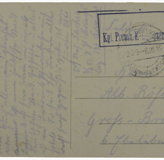 Beispiel einer historischen Postkarte