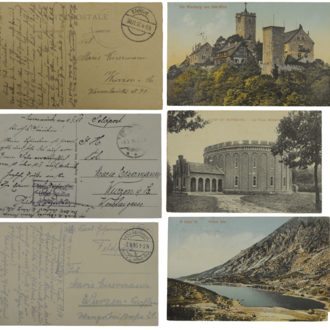Examples of historical postcards