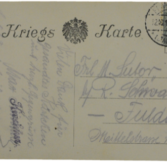 Beispiel einer historischen Postkarte